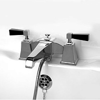 Devon&Devon Vip Time Смеситель для ванны, цвет: хром/черный хрусталь