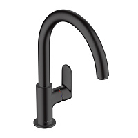 Hansgrohe Vernis Blend M35 Смеситель для раковины, однорычажный, излив 260 мм, цвет: матовый черный