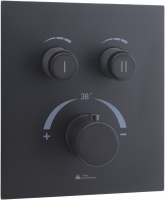 Смеситель для душа встраиваемый термостатический с кнопочным управлением Vetta Rubinetterie B-full