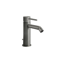 Gessi Meccanica Смеситель однорычажный для биде с донным клапаном, цвет: шлифованная сталь