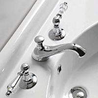 Sbordoni Livia Смеситель для раковины на 3 отверстия, цвет: хром/Swarovski