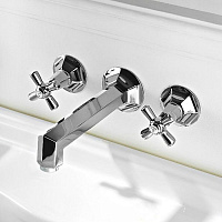 Sbordoni Deco Смеситель для раковины на 3 отверстия, цвет: хром