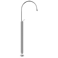 Gessi Goccia Напольный смеситель для раковины (без всраиваемой части), излив 389мм R=197, цвет: хром