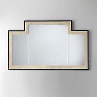 Devon&Devon Vogue Зеркало 130х77см, цвет: deep black/antiqued aluminium leaf