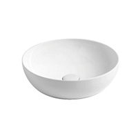 AZZURRA ELEGANCE CIRCLE Раковина 40х40х10 см, без отв., цвет: белый