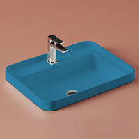 Artceram Fuori Scala Раковина 60х45 см, встраиваемая, с 1 отв.под смеситель,без перелива, цвет: avio