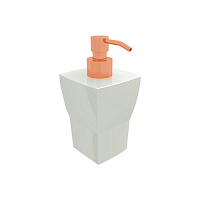 Bertocci Grace Дозатор настольный, цвет: белая керамика/розовое золото