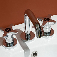 Antonio Lupi Timbro Смеситель для раковины, на 3 отв., излив: 170мм, цвет: хром