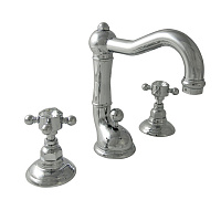 Nicolazzi Half Dome Crystal Смеситель для раковины  с поворотным изливом на 3 отверстия, излив: 165 мм, цвет: хром