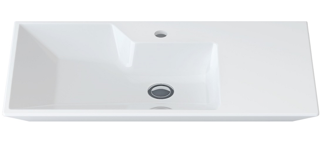 a-Speciale Раковина настольная 420*650 мм с 1 отверстием под смеситель и без донного клапана