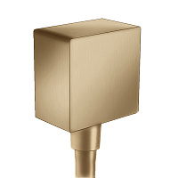 Hansgrohe FixFit Вывод воды для ручного душа с клапаном, цвет: шлифованная бронза