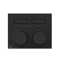 Gessi Hi-Fi Термостат для душа, с включением до 2 источников одновременно, внешняя часть, цвет: Black Metal PVD