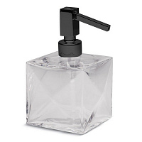 Bertocci Grimilde Дозатор настольный, цвет: прозрачный хрусталь/черный матовый