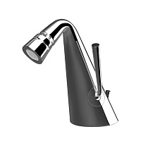 Gessi Cono Смеситель для биде с донным клапаном на 1 1/4”, соединительные шланги на 3/8, цвет: finox