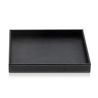 Decor Walther Brownie Tab Q Лоток универсальный 28x28см, настольный, цвет: черная кожа