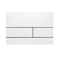 TECEsquare II Панель смыва, металл, цвет: белый матовый