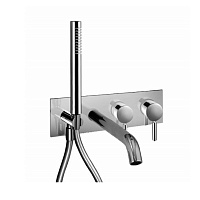 Fantini Nostromo Смеситель для ванны, встраиваемый, цвет: нержавеющая сталь