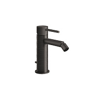 Gessi 316 Смеситель для биде на 1 отв., с донным клапаном, излив: 118мм, цвет: brushed black metal pvd