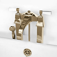 Devon&Devon Vip Time Смеситель для ванны, цвет: золото/белый хрусталь