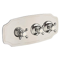 Carimali Colonial Смеситель термостатический, встраиваемый, на 2 выхода, цвет: хром