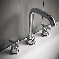 Agape Memory Смеситель для раковины , на 3 отв., цвет: хром