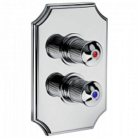 Смеситель термостатический  для душа Bongio Impero, цвет: хром/blue and red swarovski