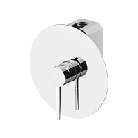 Gattoni Circle One Смеситель для душа, встраиваемый, на 1 выход, с переключателем, с GBOX, цвет: хром