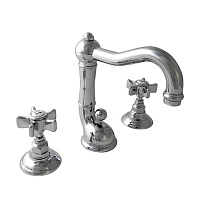 Nicolazzi Dames Anglaises Смеситель для раковины на 3 отверстия, с донным клапаном, поворотный излив: 165мм, цвет: хром