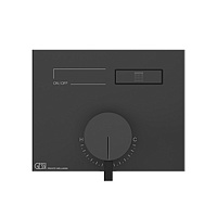 Gessi Hi-Fi Смеситель для душа, с включением 1 источника, внешняя часть, цвет: Black Metal Brushed PVD