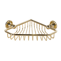 Devon&Devon First Class Мыльница угловая для душа, подвесная, цвет: золото светлое