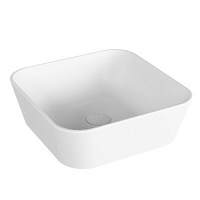 Azzurra Build Раковина 43х43х14 см, без отв., накладная, цвет: белый