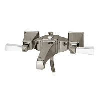 Devon&Devon Vip Time Смеситель для ванны, цвет: никель сатинированный/белый хрусталь