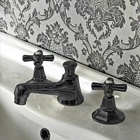 Sbordoni Deco Смеситель для раковины на 3 отверстия, цвет: черный никель