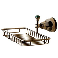 Nicolazzi Teide Chic Полочка-решетка, украшенная камнем, подвесной,  цвет: английское золото