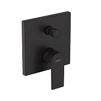 Hansgrohe Vernis Shape Смеситель для ванны, встраиваемый, внешняя часть, цвет: матовый черный