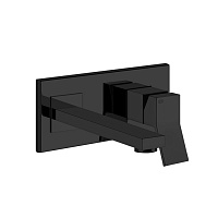 Gessi Rettangolo K Смеситель для раковины, встраиваемый, однорычажный, излив 201мм, внешние части, цвет: Black XL