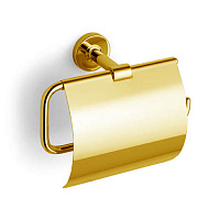 Bertocci Cinquecento Держатель для туалетной бумаги с крышкой, подвесной, цвет: золото матовое
