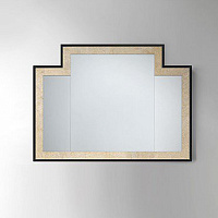 Devon&Devon Jetset 2 Зеркало 104х2хh77 см, цвет: античный алюминий с черной рамкой