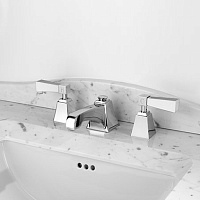 Devon&Devon Vip Time Смеситель для раковины, цвет: хром/белый хрусталь