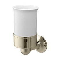 Devon&Devon New York Стакан подвесной, белая керамика, цвет: никель блестящий