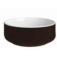 ArtCeram Cognac Раковина 42 см, без отв., накладная, без слив-перелива, цвет: bianco/testa di moro