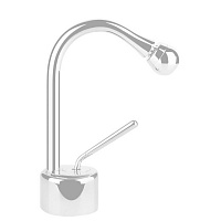 Gessi Goccia Смеситель для биде на 1 отверстие, укажите угол поворота носика при заказе, цвет: белый
