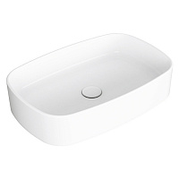 SIMAS Folio Раковина прямоугольная накладная 60x40x13 см, без отв под смеситель, цвет: белый