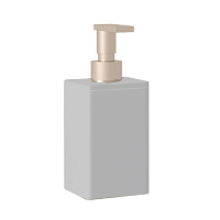 Bertocci Fly Дозатор из композита, настольный, цвет: белый матовый/nichel mat