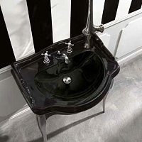 Kerasan Retro 69 Раковина 69х52 см, 1 отв., цвет: черный глянцевый