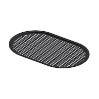Artceram Fuori Scala Полка сетчатая, овальная, для консоли ACA055, цвет: черный матовый