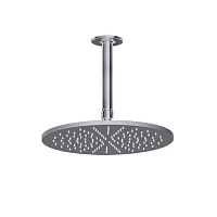 Gessi Inciso Потолочная душевая головка шарнирная на 1/2&quot, Ø300мм, длина изготавливается под заказ (от 105 до 1855 мм), цвет: finox