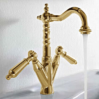 Sbordoni Livia Смеситель для раковины на 1 отверстие, цвет: глянцевая латунь