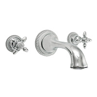 Nicolazzi Impero Смеситель для раковины настенный на 3 отверстия, излив: 180 мм, цвет: хром