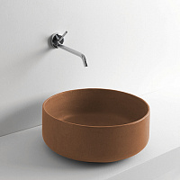 ArtCeram Cognac Раковина 42 см, без отв., накладная, без слив-перелива, цвет: ombra bruciata